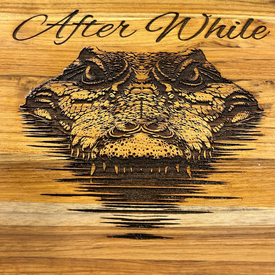 After While Cricofile Serving Board