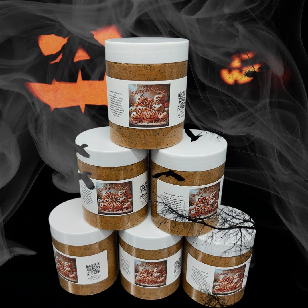 Key Z Hallow Foaming Sugar Scrub 8 oz