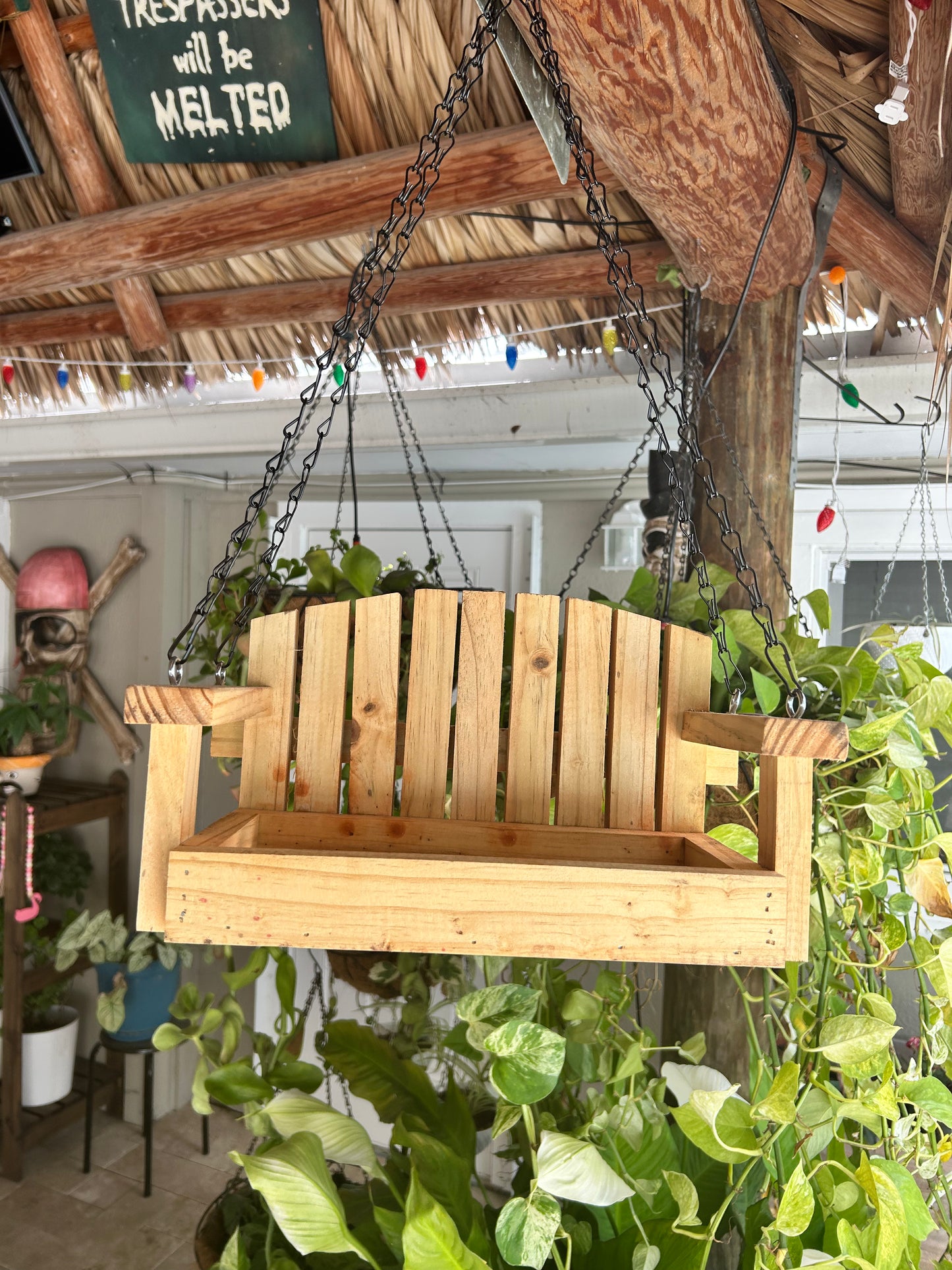Porch Swing Planter/Squirrel Feeder