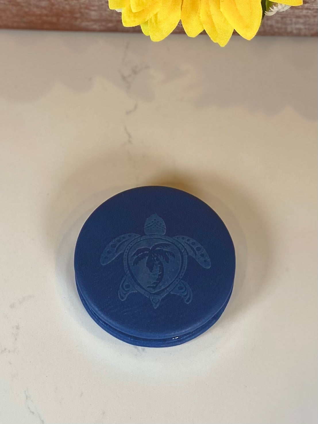 Cosmetic Compact Mirror Engraved