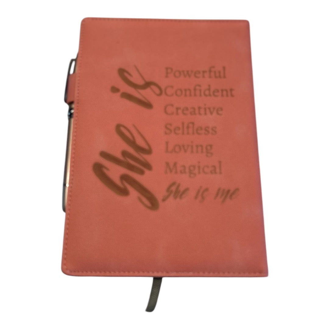 Engraved Leather Journal
