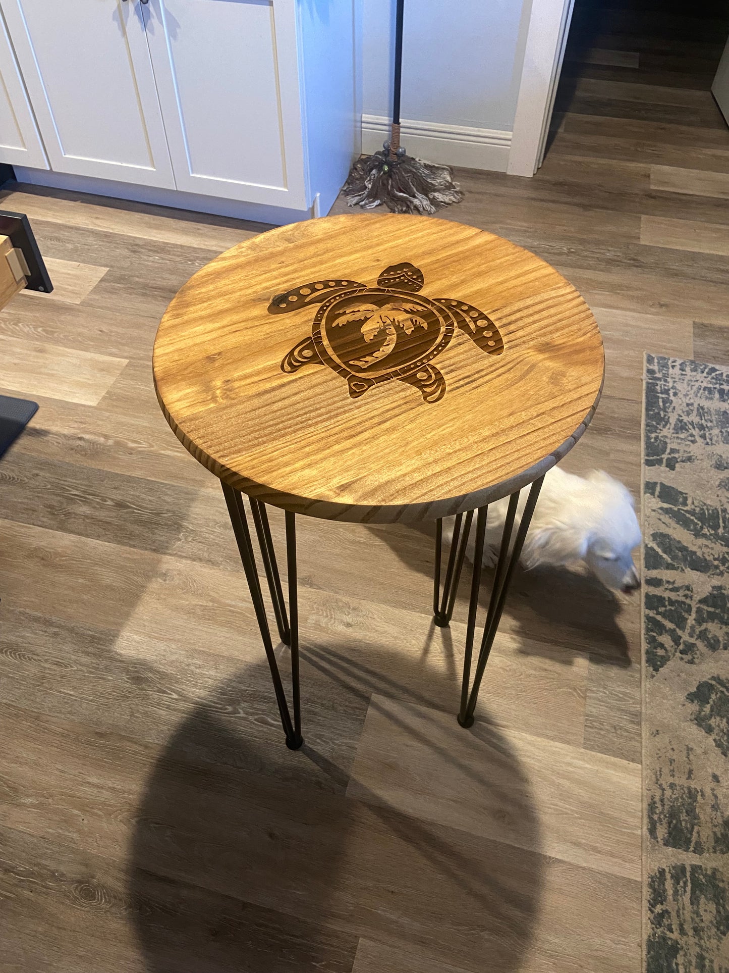 Engraved Indoor/Outdoor Sea Turtle Table