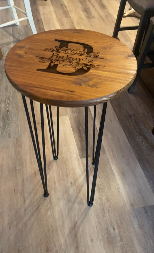 Personalized Monogram Indoor/Outdoor Table