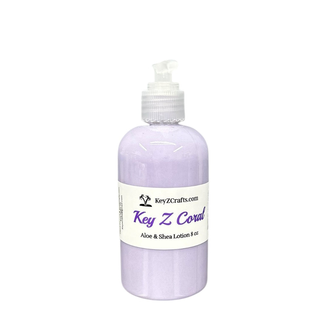 Key Z Coral Aloe & Shea Lotion 8oz