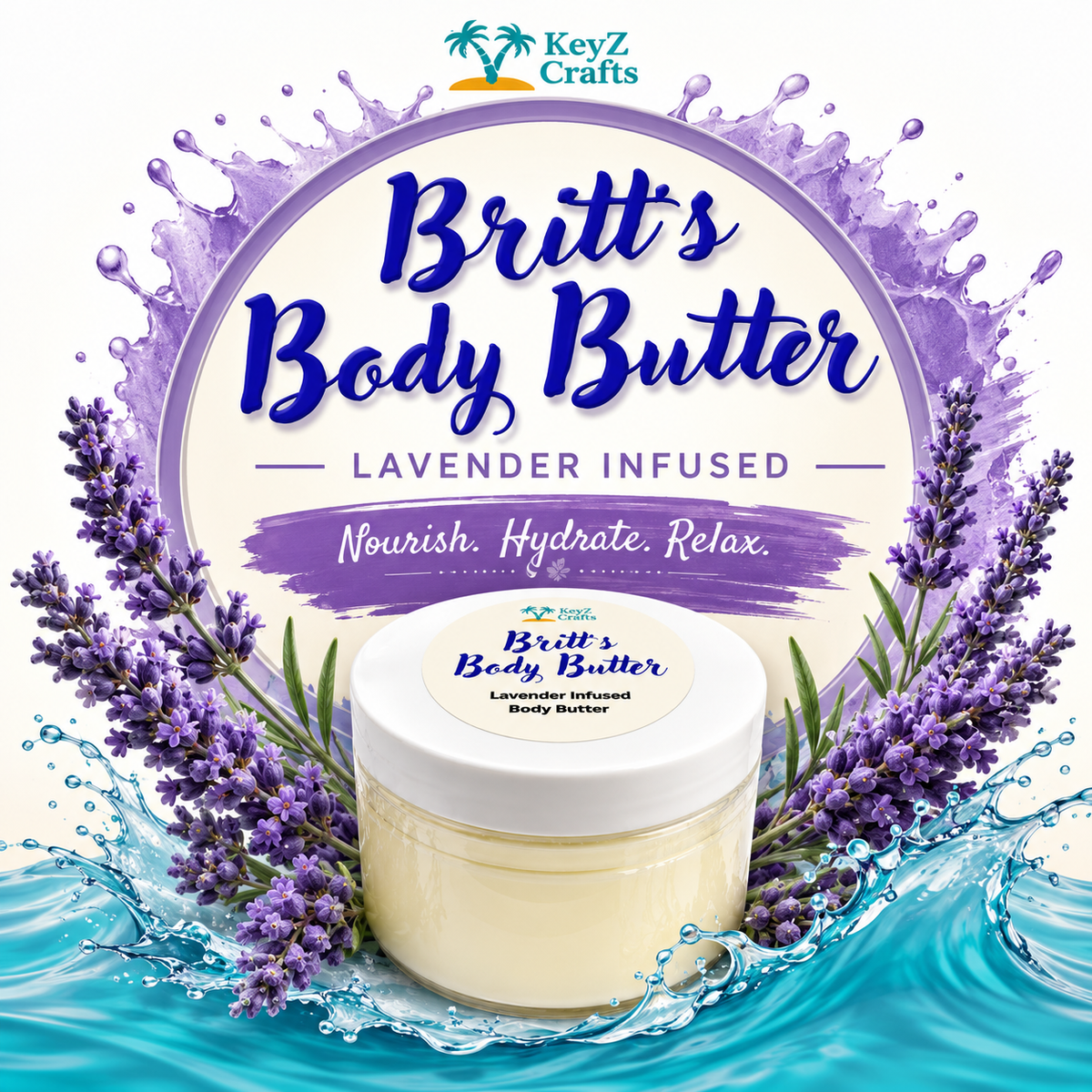Britt’s Body Butter – Lavender Infused (8 oz)