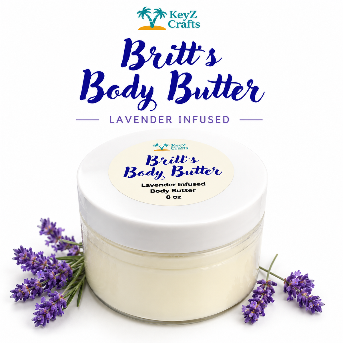 Britt’s Body Butter – Lavender Infused (8 oz)