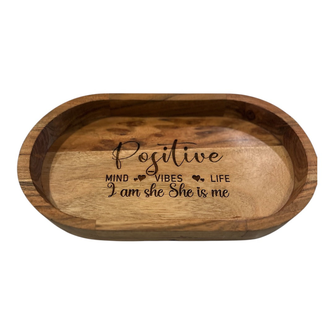 I am she Engraved Tray