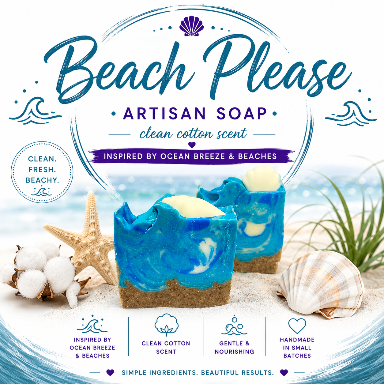 Beach Please Artisan Soap