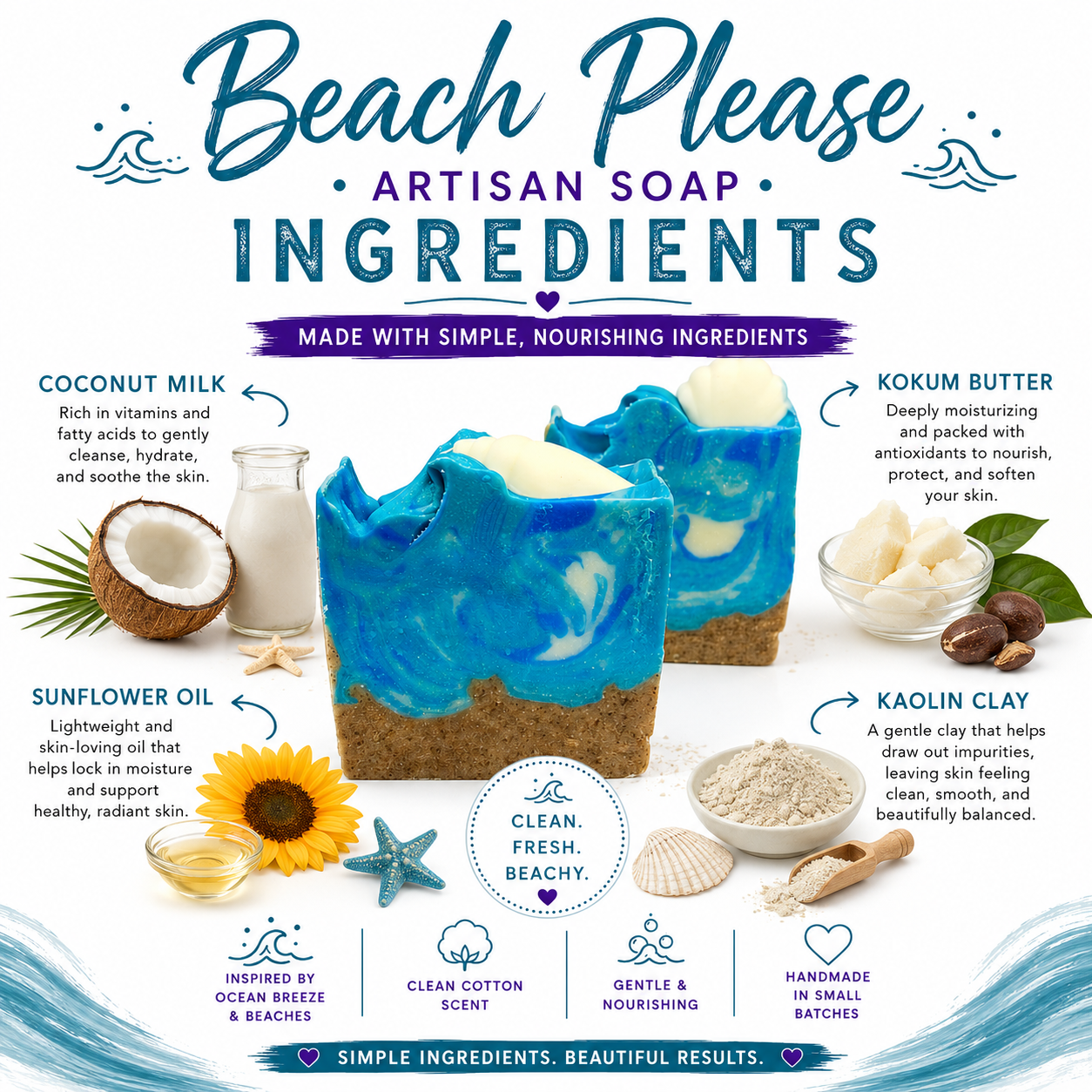 Beach Please Artisan Soap