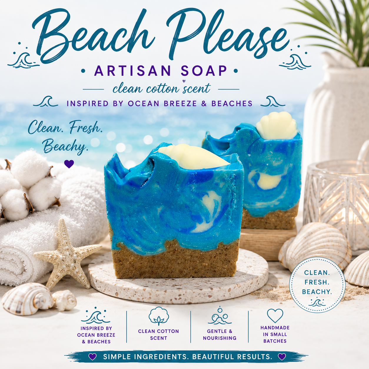 Beach Please Artisan Soap