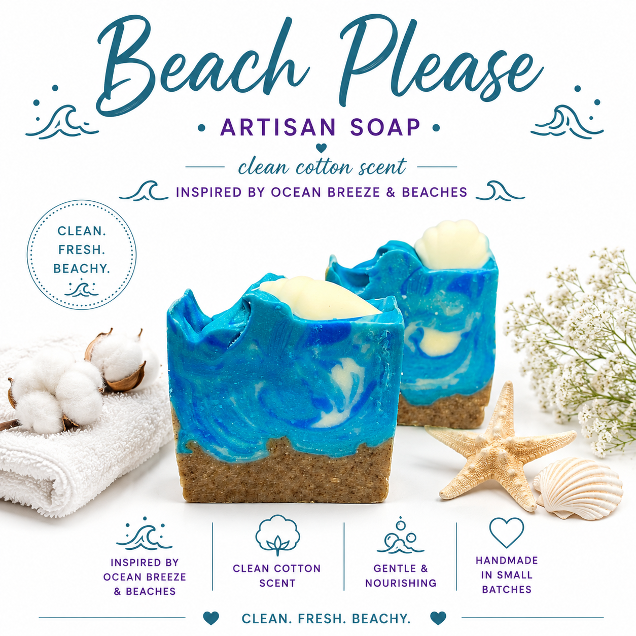 Beach Please Artisan Soap