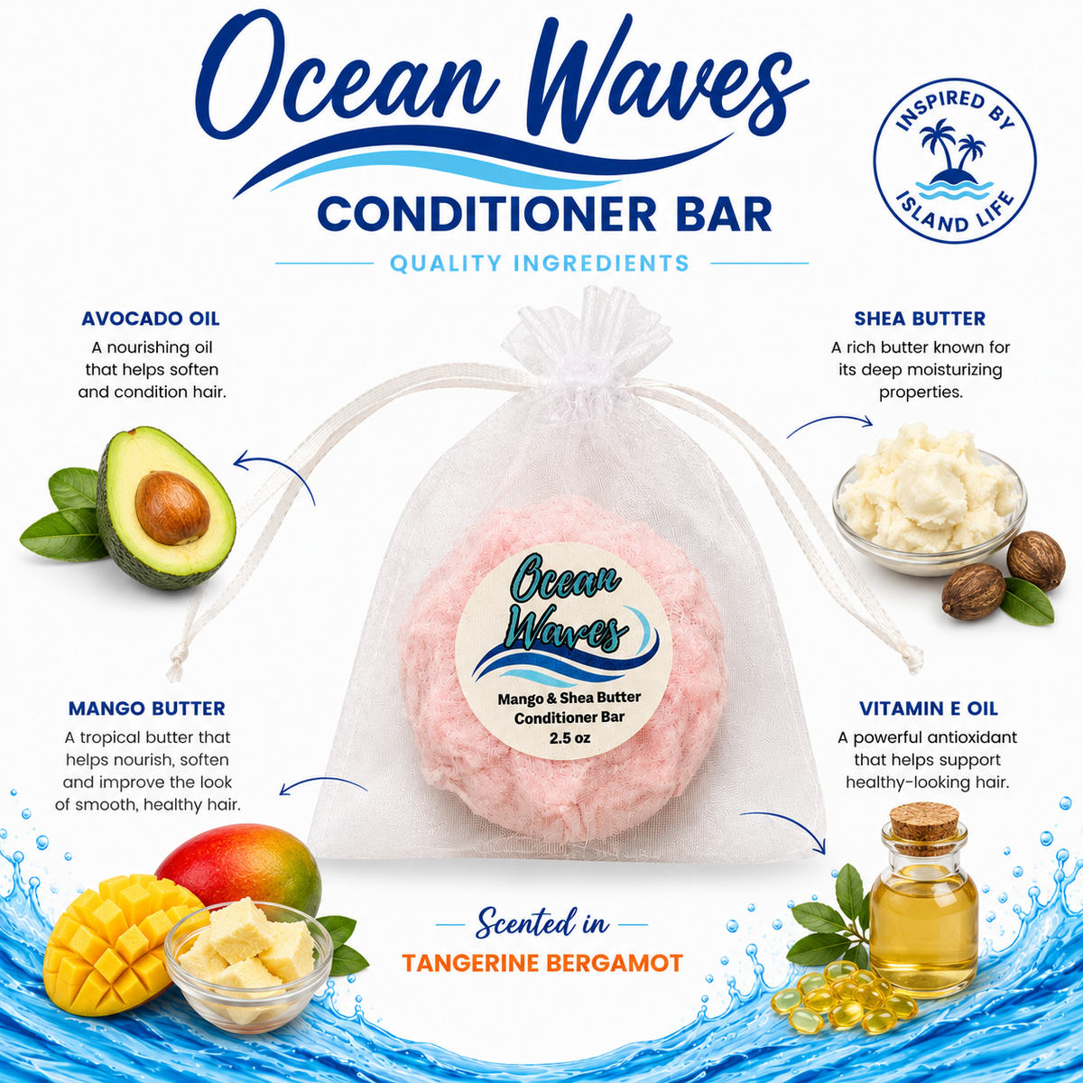 Ocean Waves Conditioner Bar – DL Panthenol (2.5 oz)