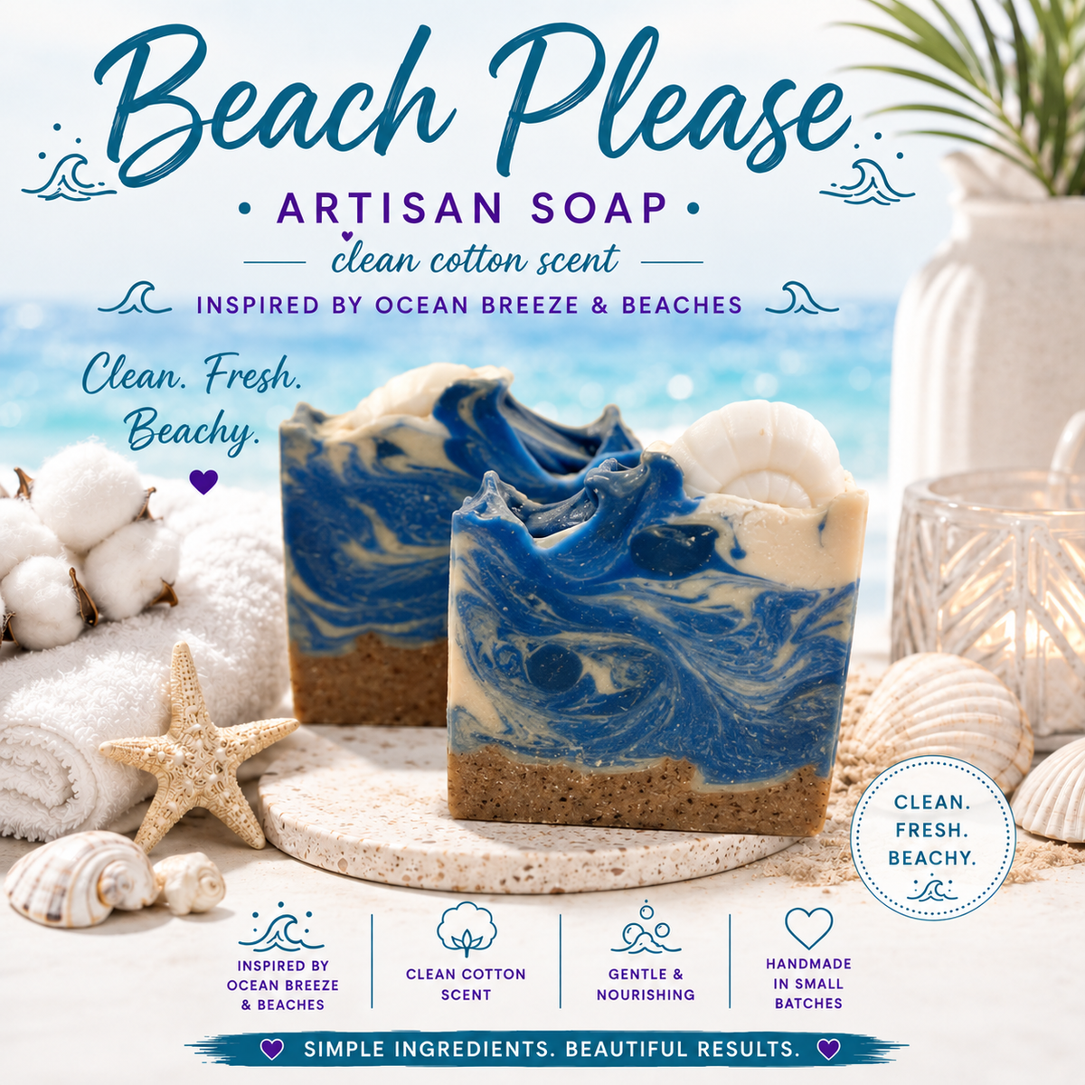 Beach Please Artisan Soap