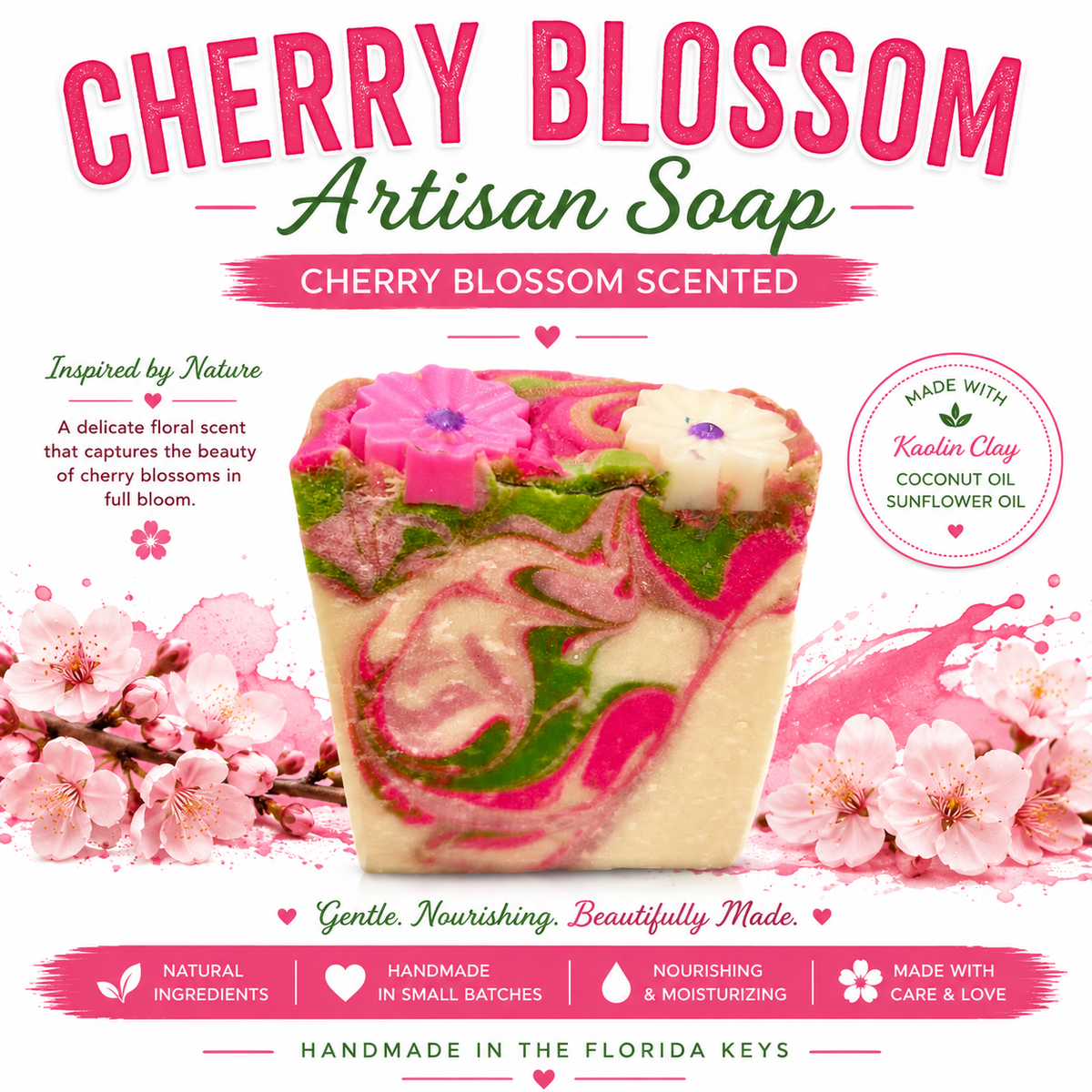 Cherry Blossom Artisan Soap
