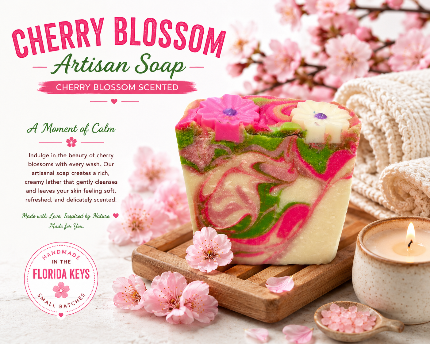 Cherry Blossom Artisan Soap