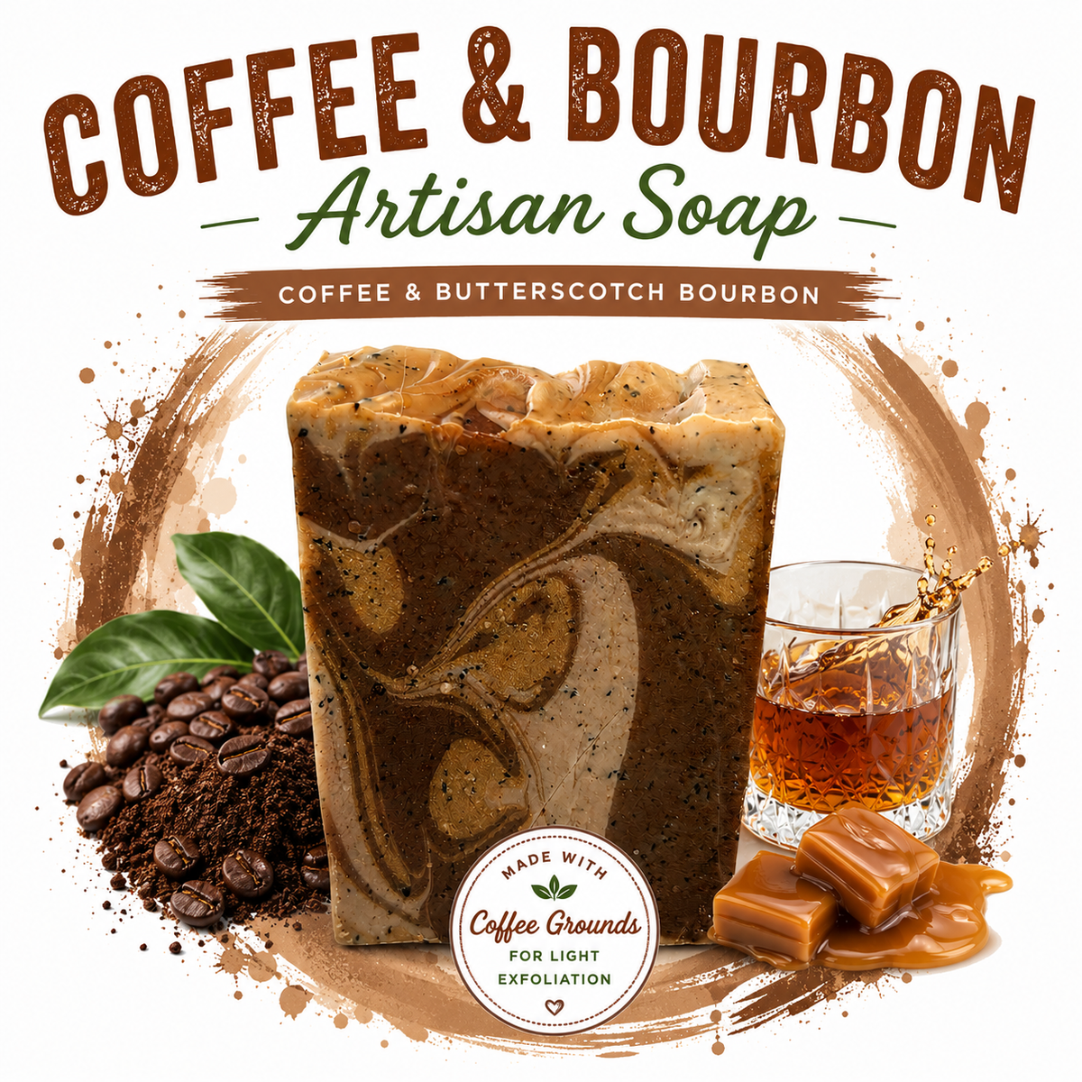 Coffee and Bourbon Artisan Soap