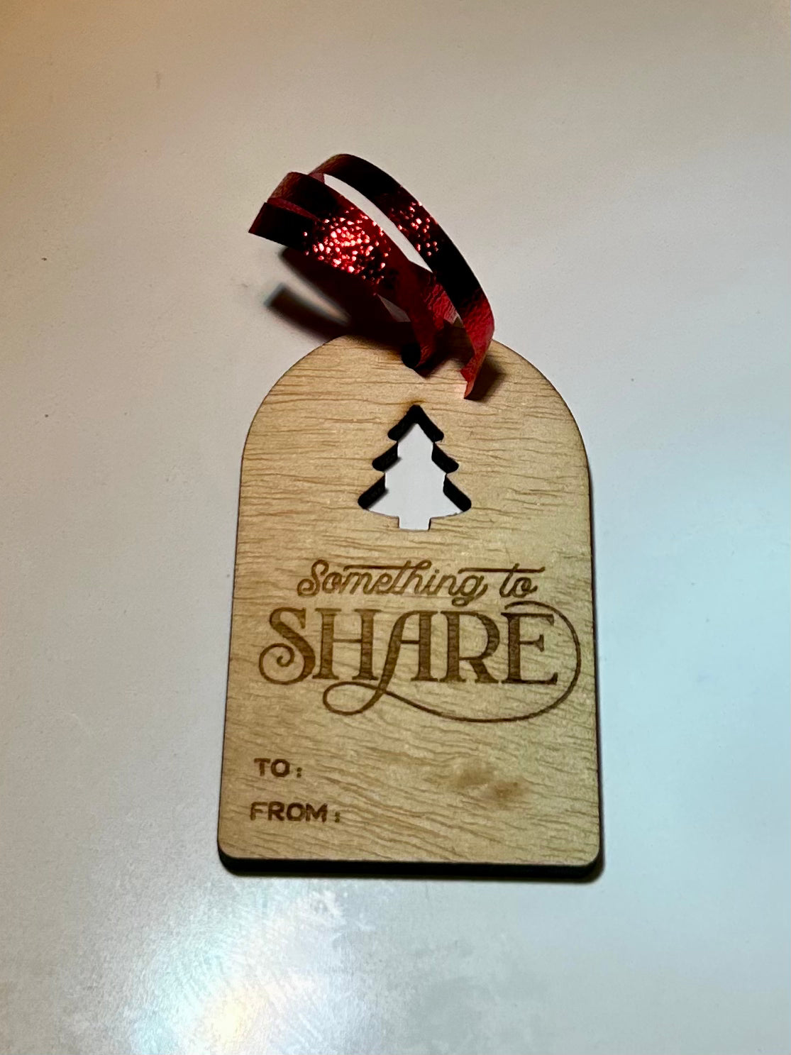 Engraved Wooden Gift Tags Set of 8