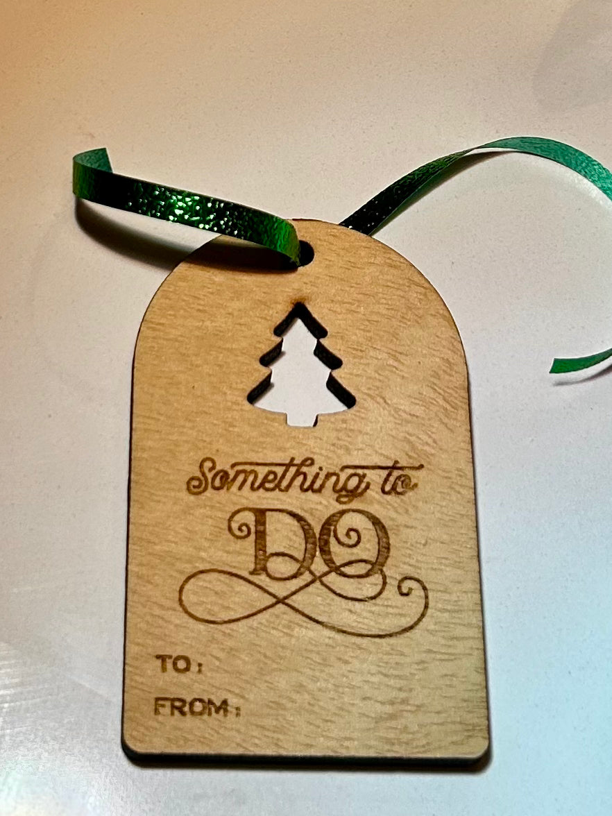 Engraved Wooden Gift Tags Set of 8