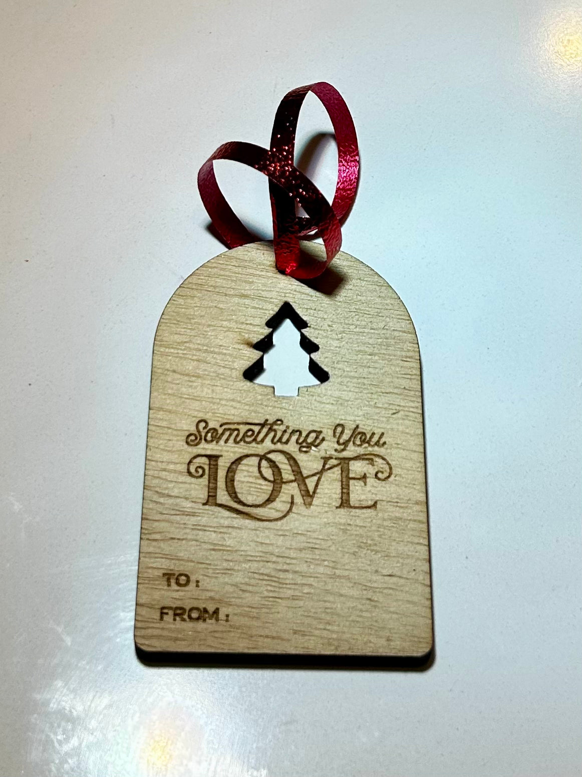 Engraved Wooden Gift Tags Set of 8