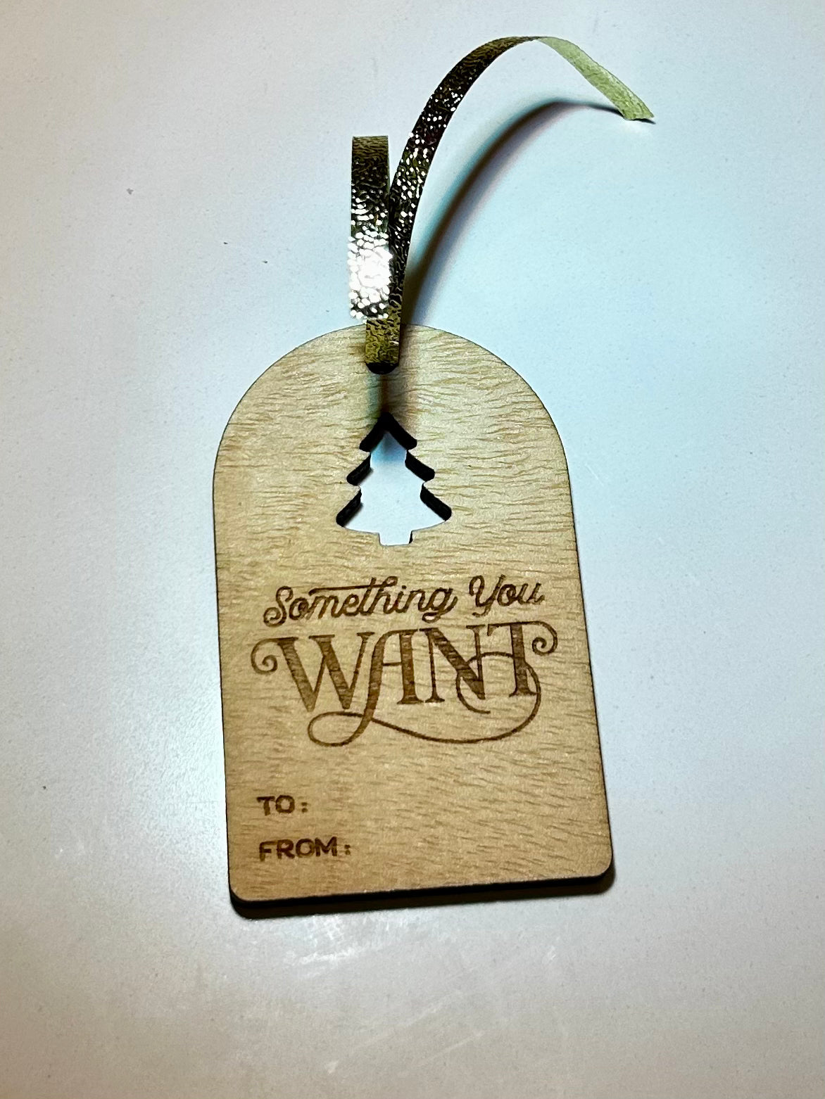 Engraved Wooden Gift Tags Set of 8