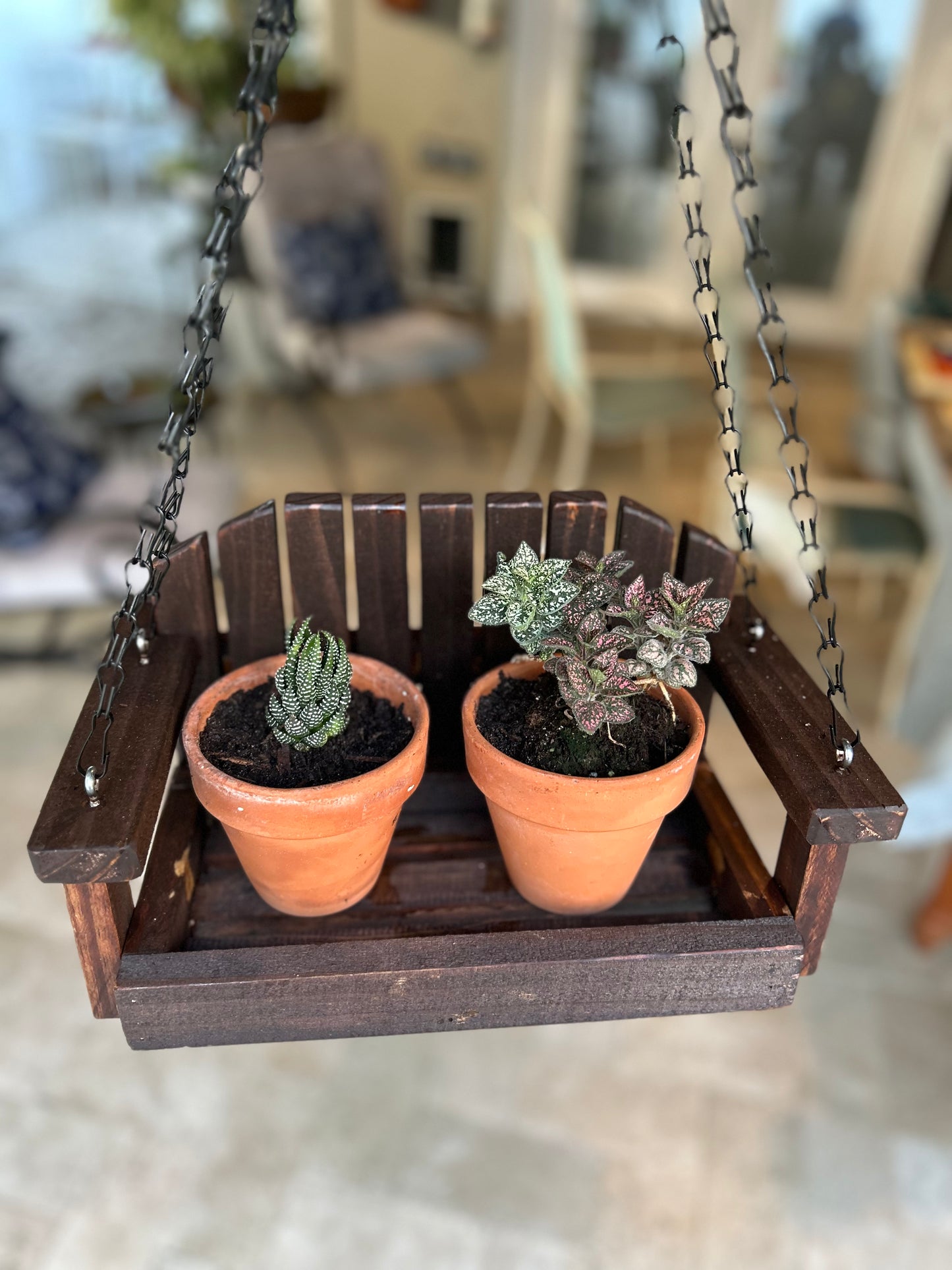 Porch Swing Planter/Squirrel Feeder
