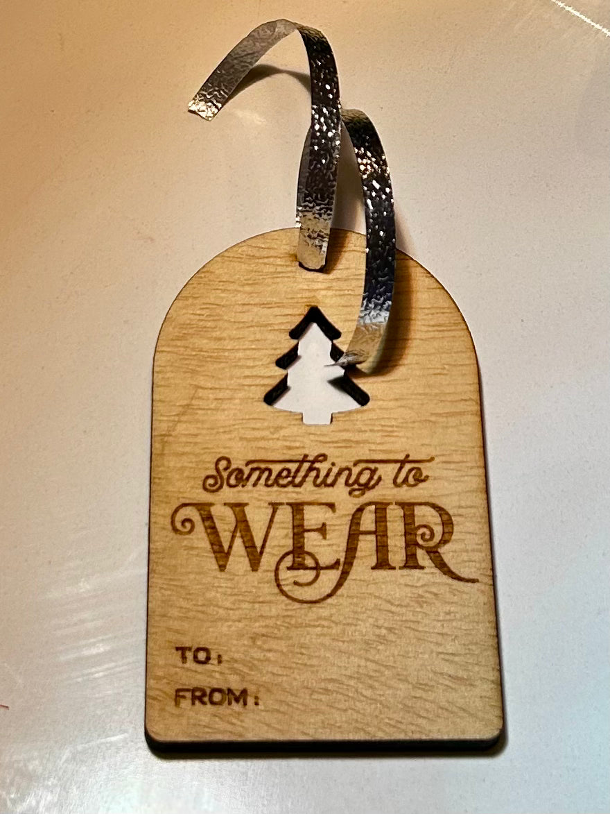 Engraved Wooden Gift Tags Set of 8