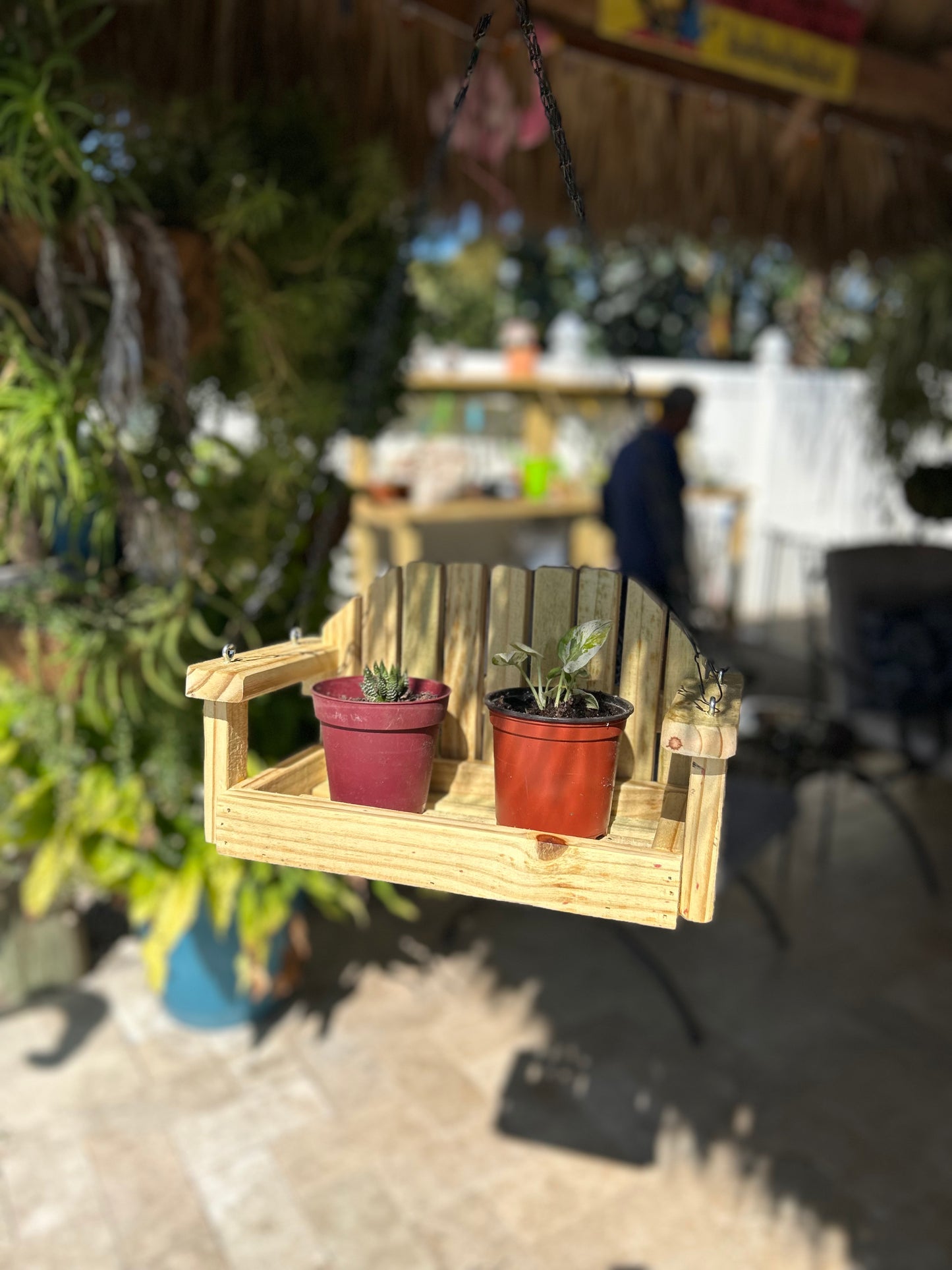 Porch Swing Planter/Squirrel Feeder