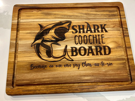 Shark Coochie Charcuterie Board