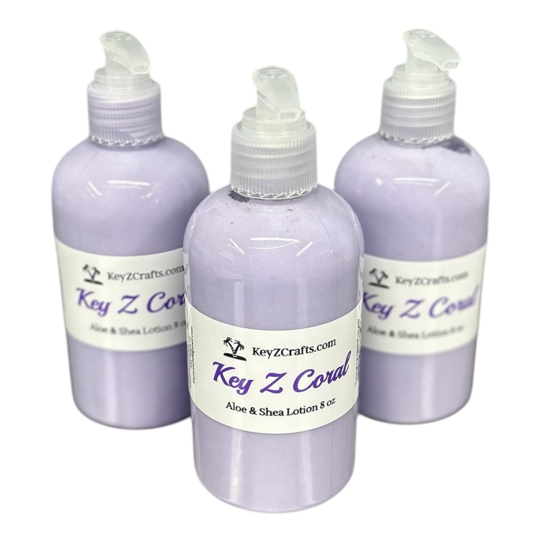 Key Z Coral Aloe & Shea Lotion 8oz