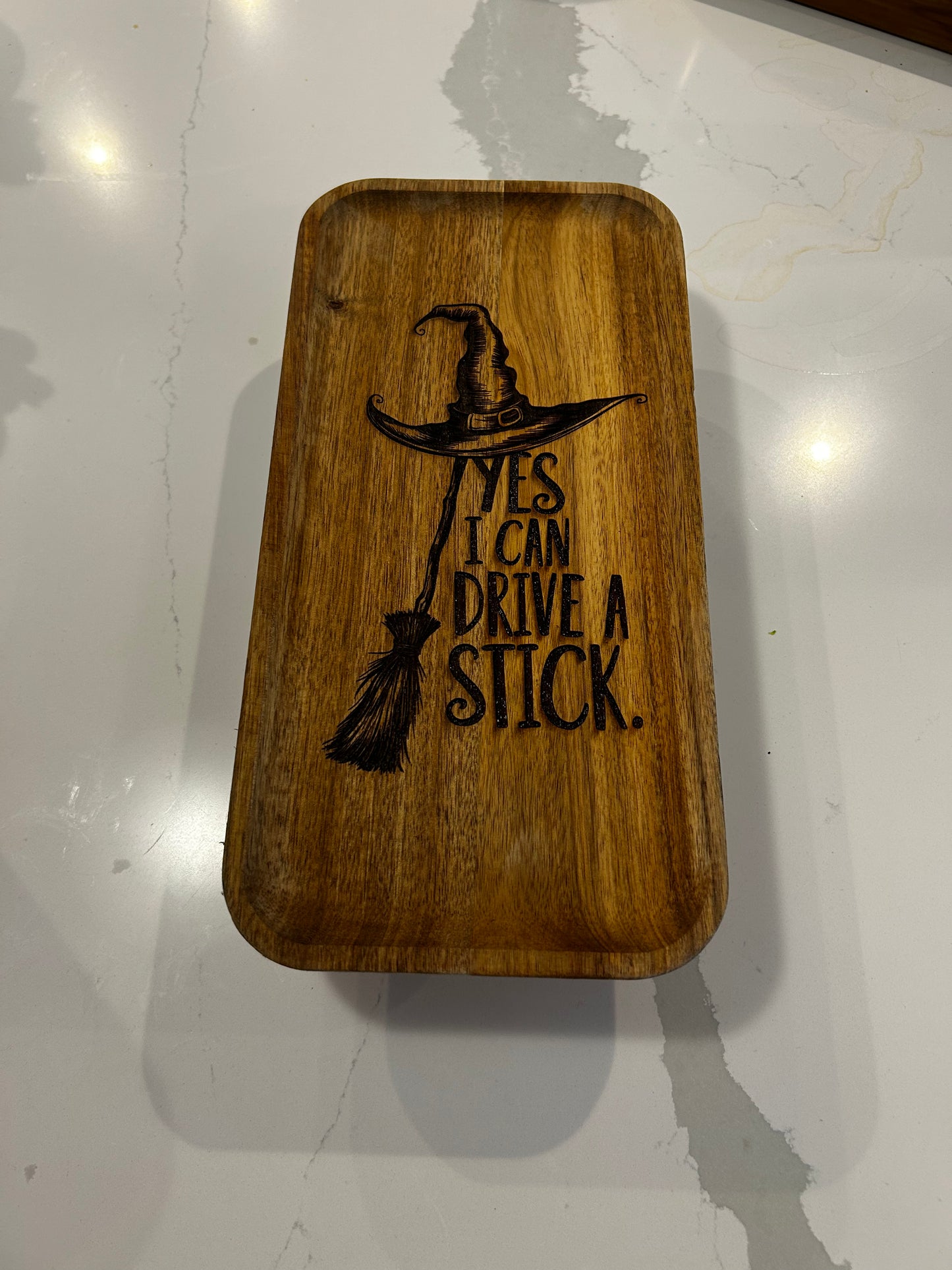 Engraved Wooden Trinket Trays