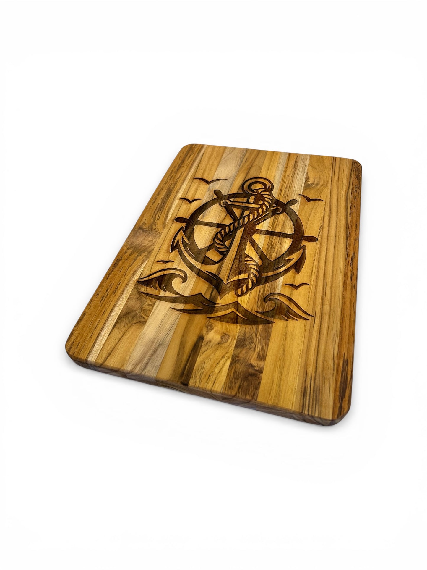 Nautical Teak Wood Engraved Serving Boards