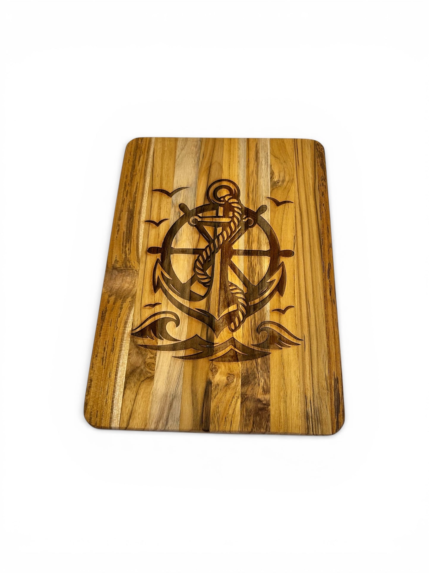 Nautical Teak Wood Engraved Serving Boards