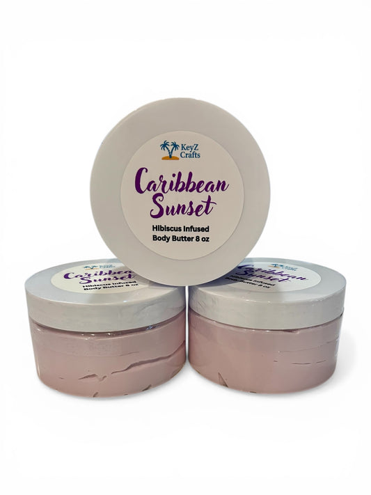 Caribbean Sunset Hibiscus Infused Body Butter 8oz