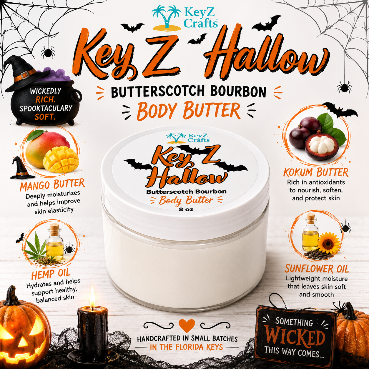 Key Z Hallow – Butterscotch Bourbon Body Butter 🎃🥃