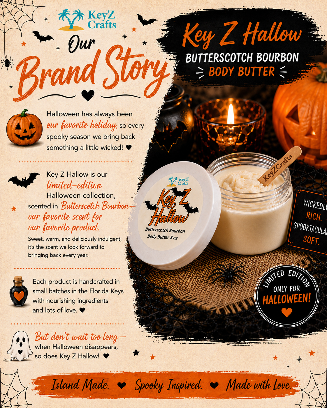 Key Z Hallow – Butterscotch Bourbon Body Butter 🎃🥃