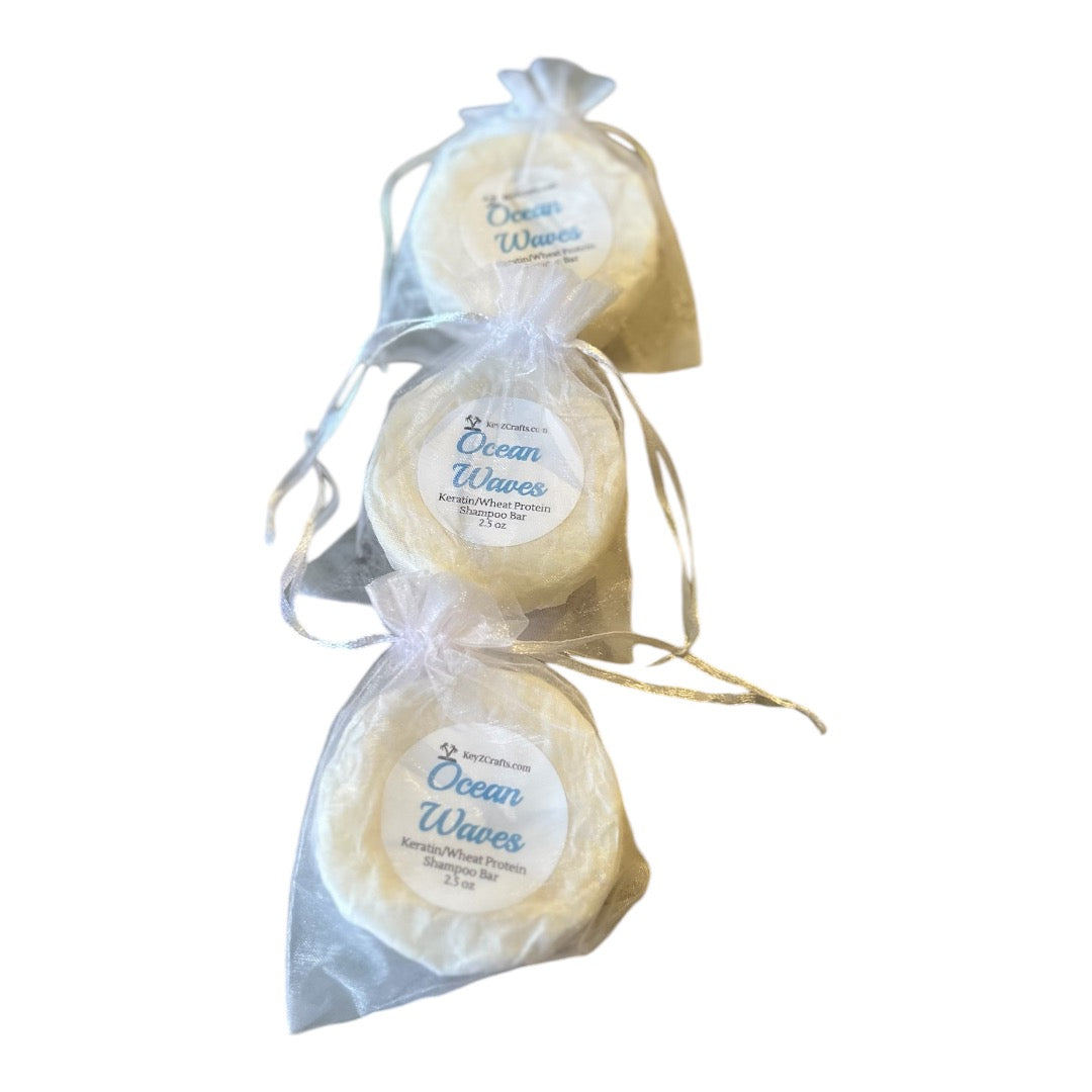 Ocean Waves - Shampoo Bar with Keratin & Wheat Protein 3.5oz