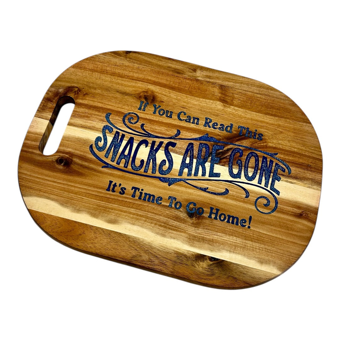 Snacks Are Gone Charcuterie Board