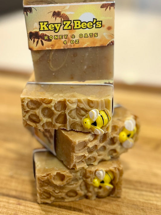 Key Z Bees Honey & Oats Artisan Soap