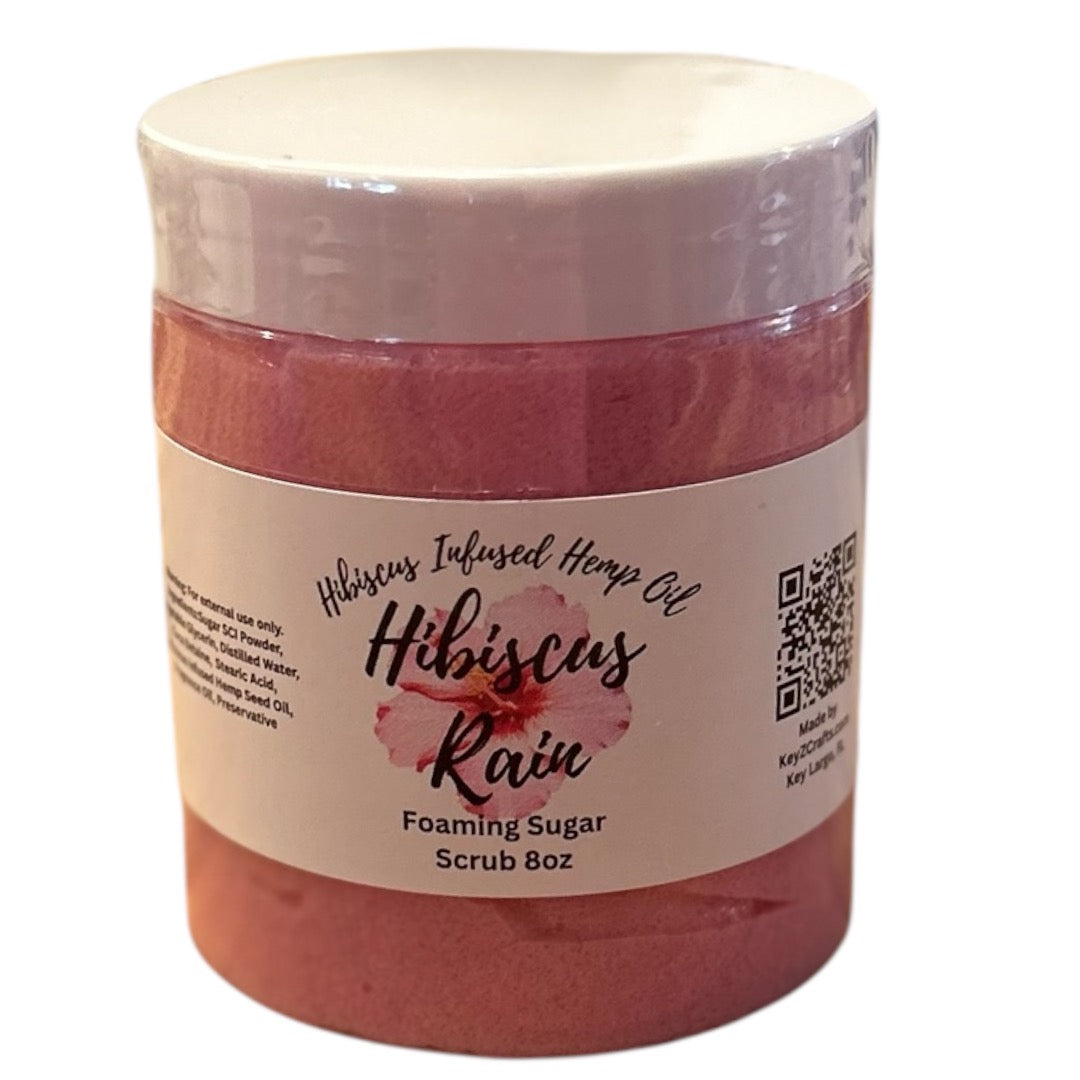 Hibiscus Rain Foaming Sugar Scrub 10oz