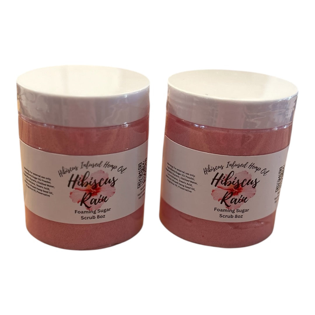Hibiscus Rain Foaming Sugar Scrub 10oz