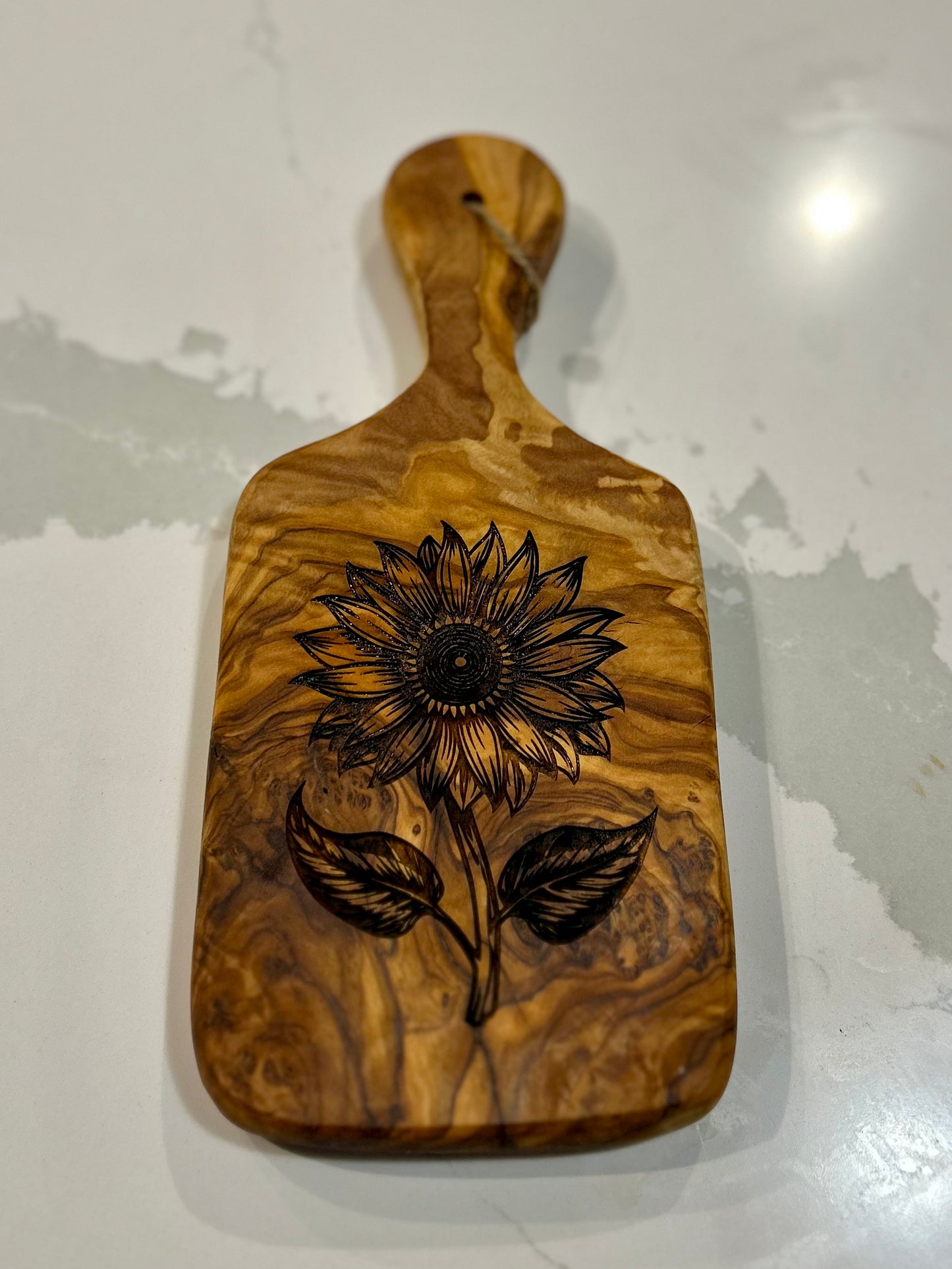 Sunflower Olive Wood Charcuterie Boards