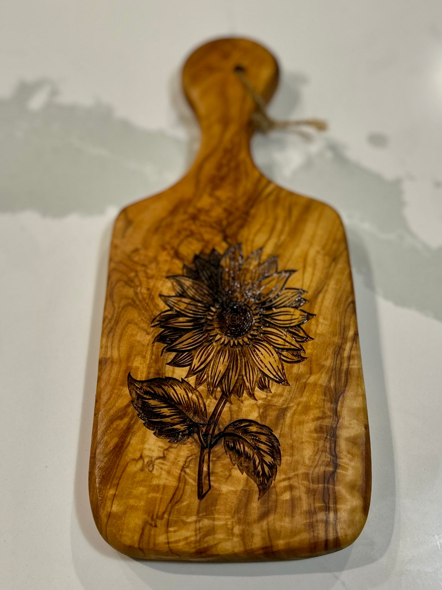 Sunflower Olive Wood Charcuterie Boards