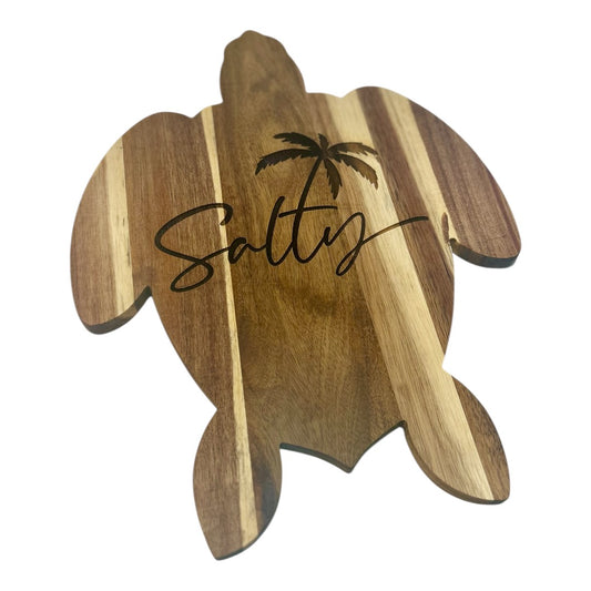 Turtle Engraved Wooden Cutting Board