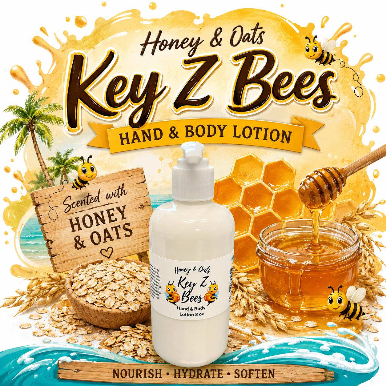 Key Z Bee’s Honey & Oats Lotion