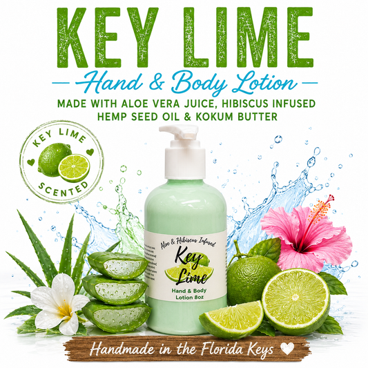 Key Lime Hibiscus Infused Hand & Body Lotion 8oz