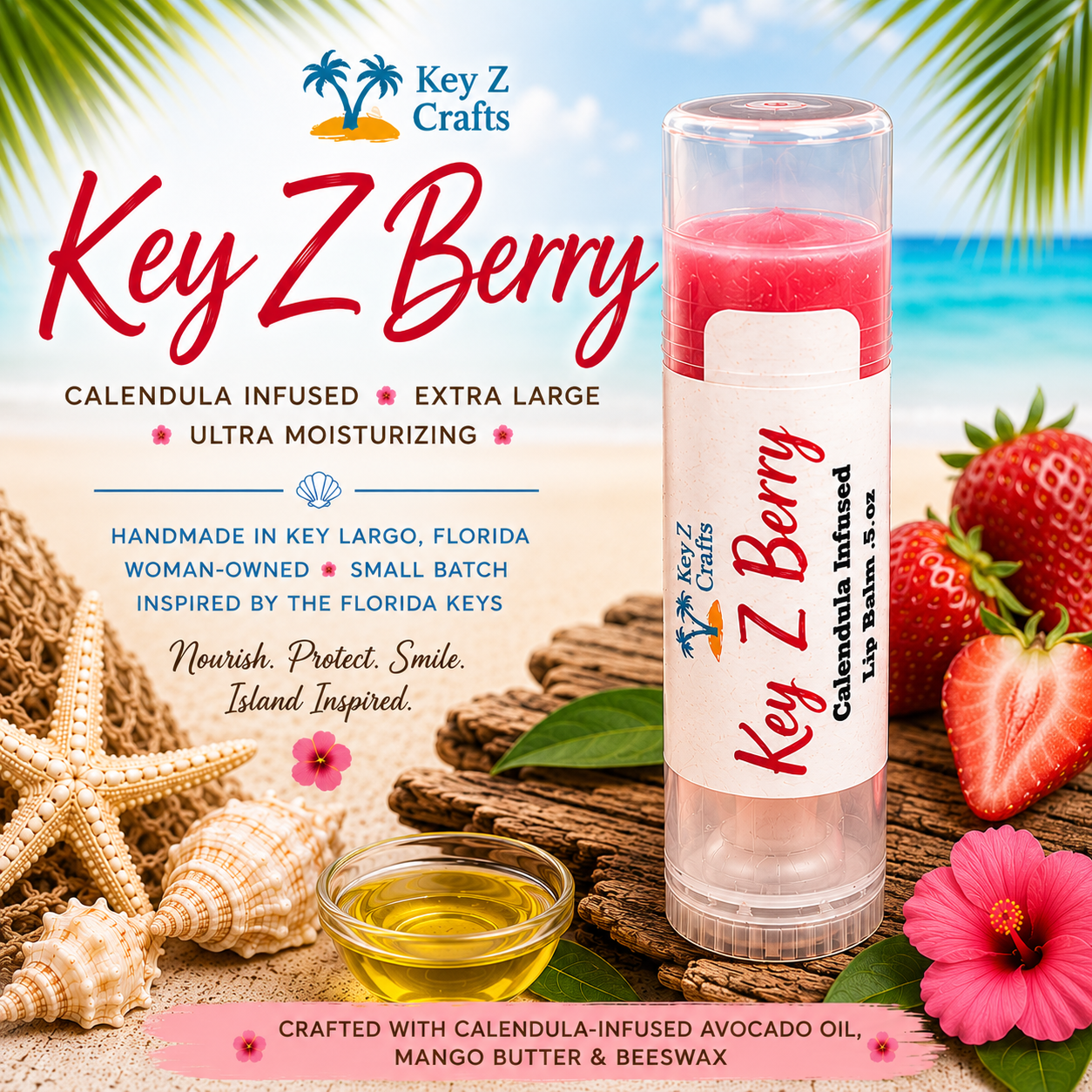 Key Z Lips Lip Balm – Oversized 0.5 oz
