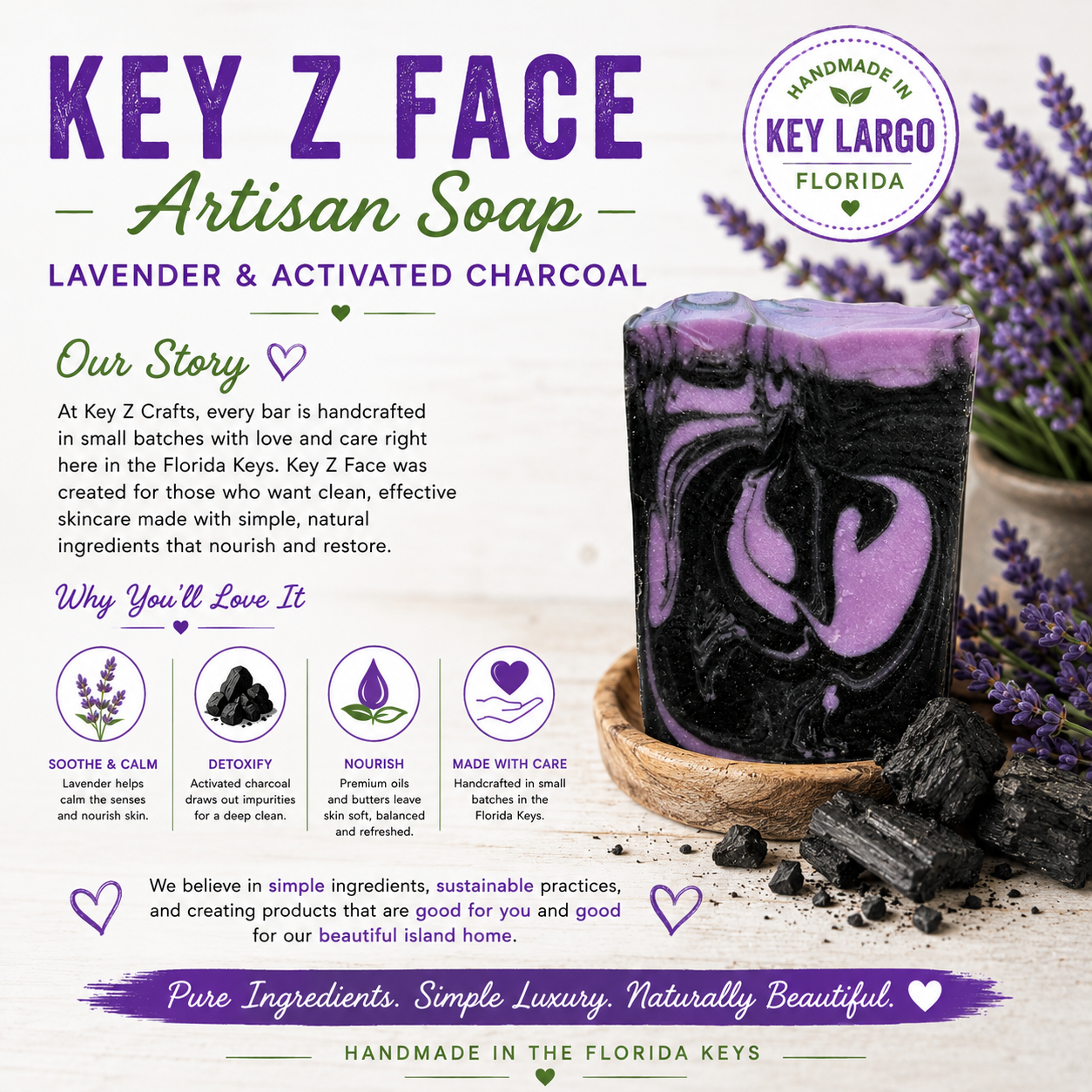 Key Z Face Handcrafted Artisan Soap