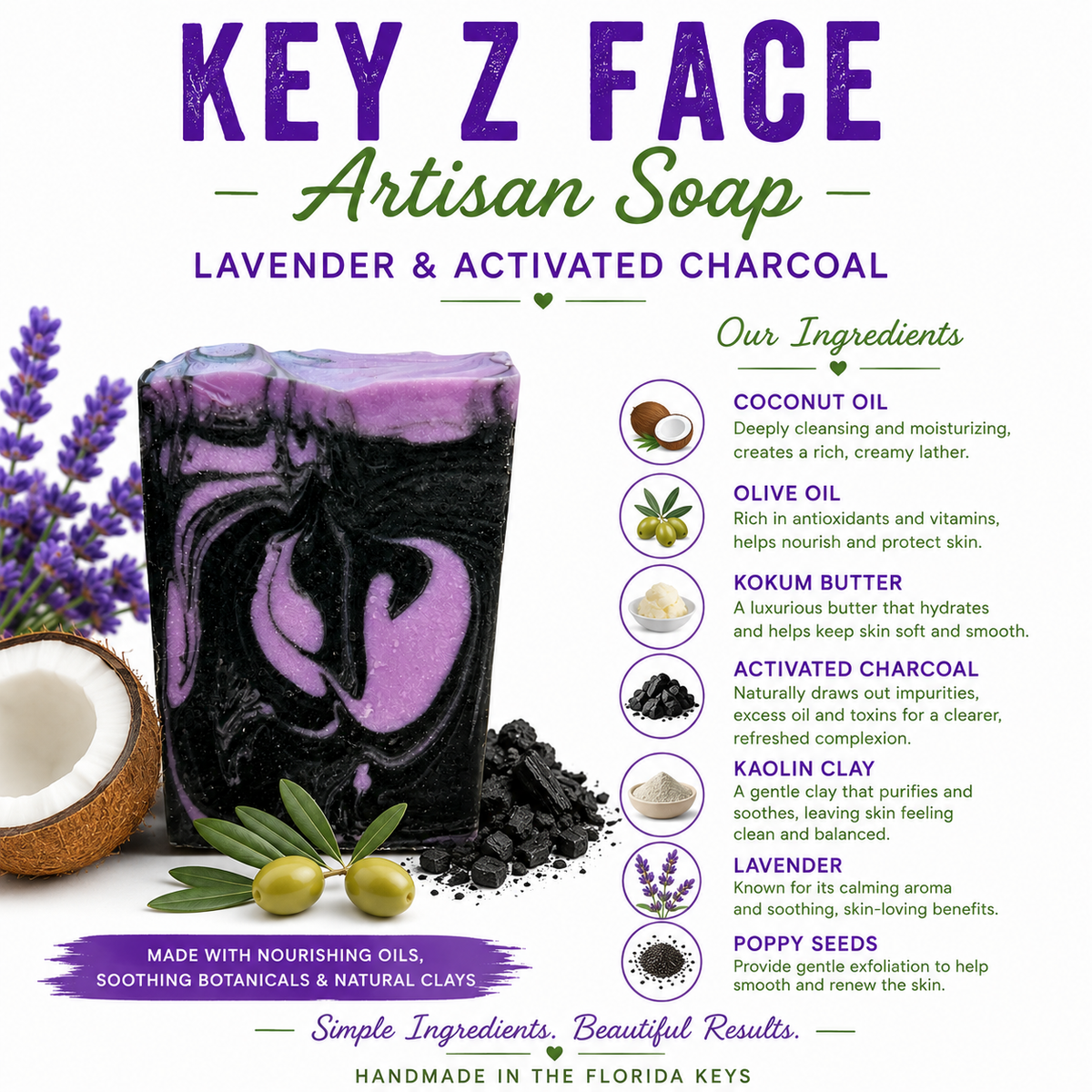 Key Z Face Handcrafted Artisan Soap