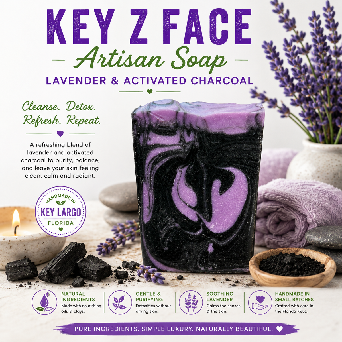 Key Z Face Handcrafted Artisan Soap