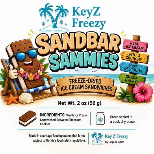 Sandbar Sammies| Freeze-Dried Vanilla Ice Cream Sandwiches